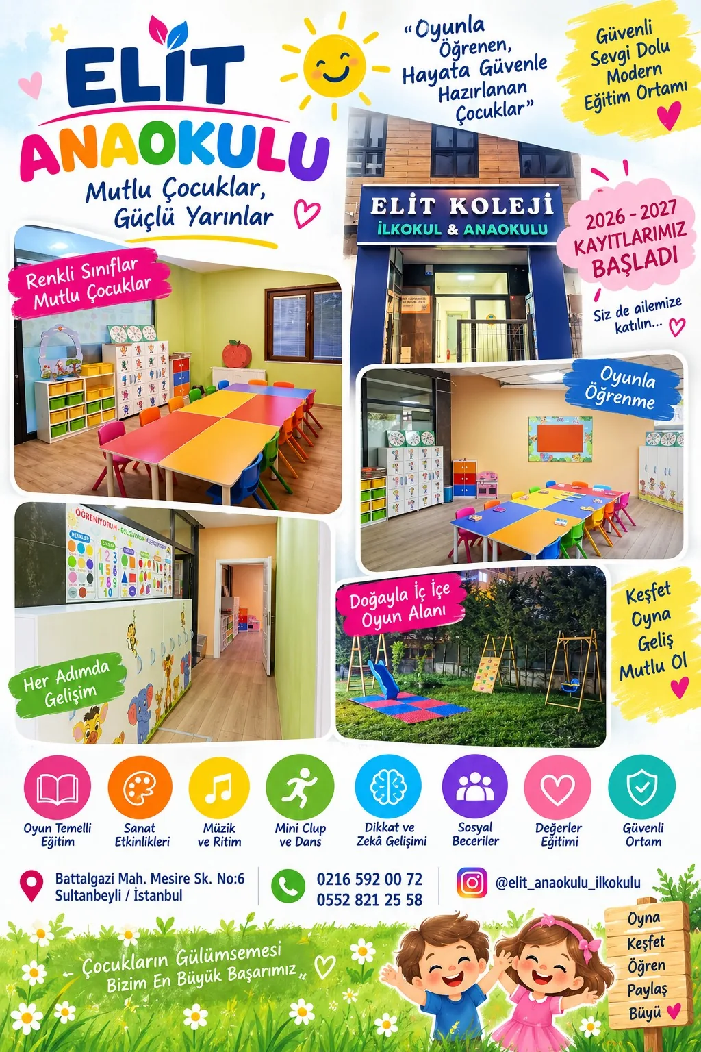 Elit Anaokulu 2026 2027 kayıtları